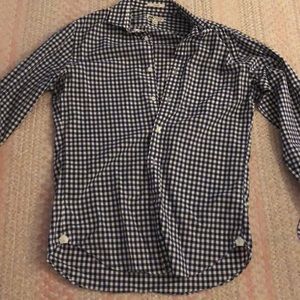 Checkered button down shirt